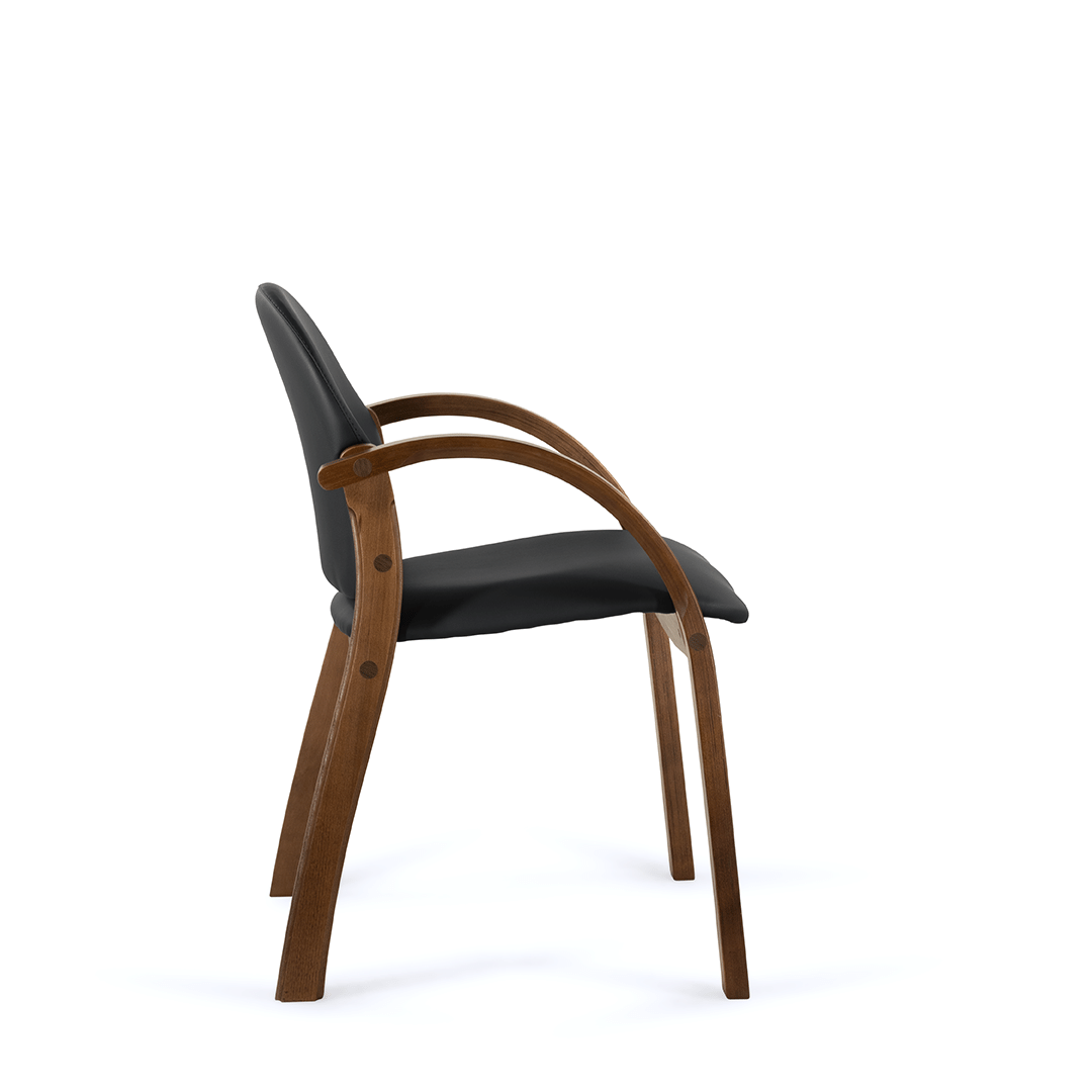 Стул Джуно D8 (темный орех) S-0401 (черный)