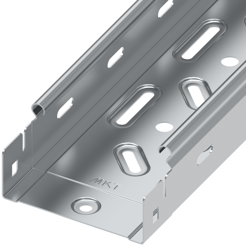 Лоток перфорированный 50х150х3000 мм, толщина 1,0 мм, сендзимир