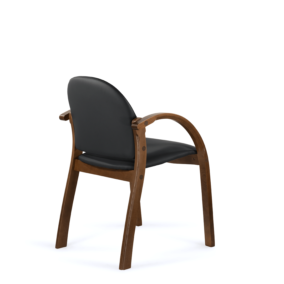 Стул Джуно D8 (темный орех) S-0401 (черный)