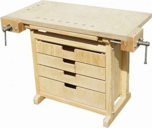 Верстак столяра Маленький мастер с тумбой Практик