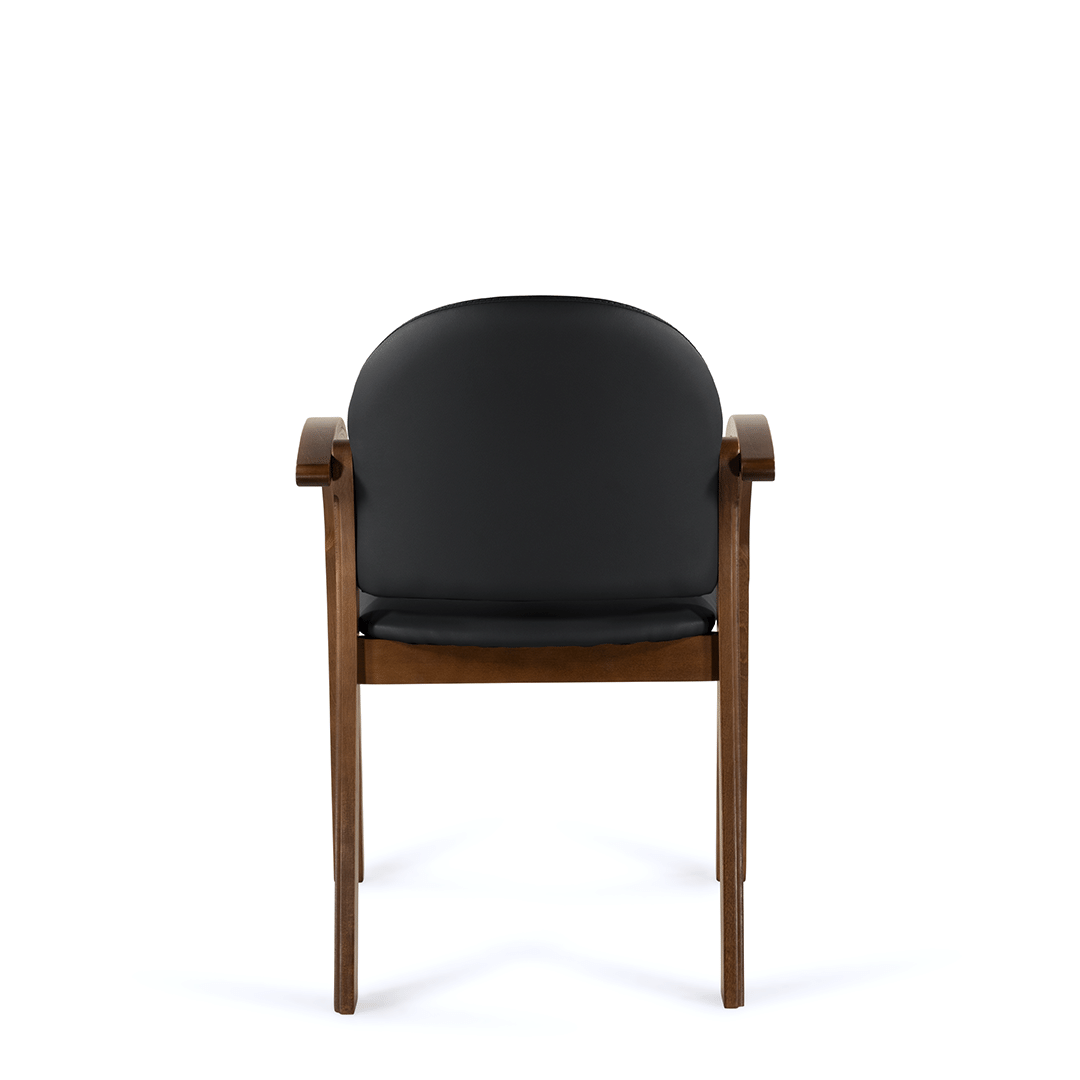 Стул Джуно D8 (темный орех) S-0401 (черный)