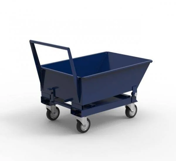 Тележка для стружки ТС-120 с бункером со сливом СОЖ или масел