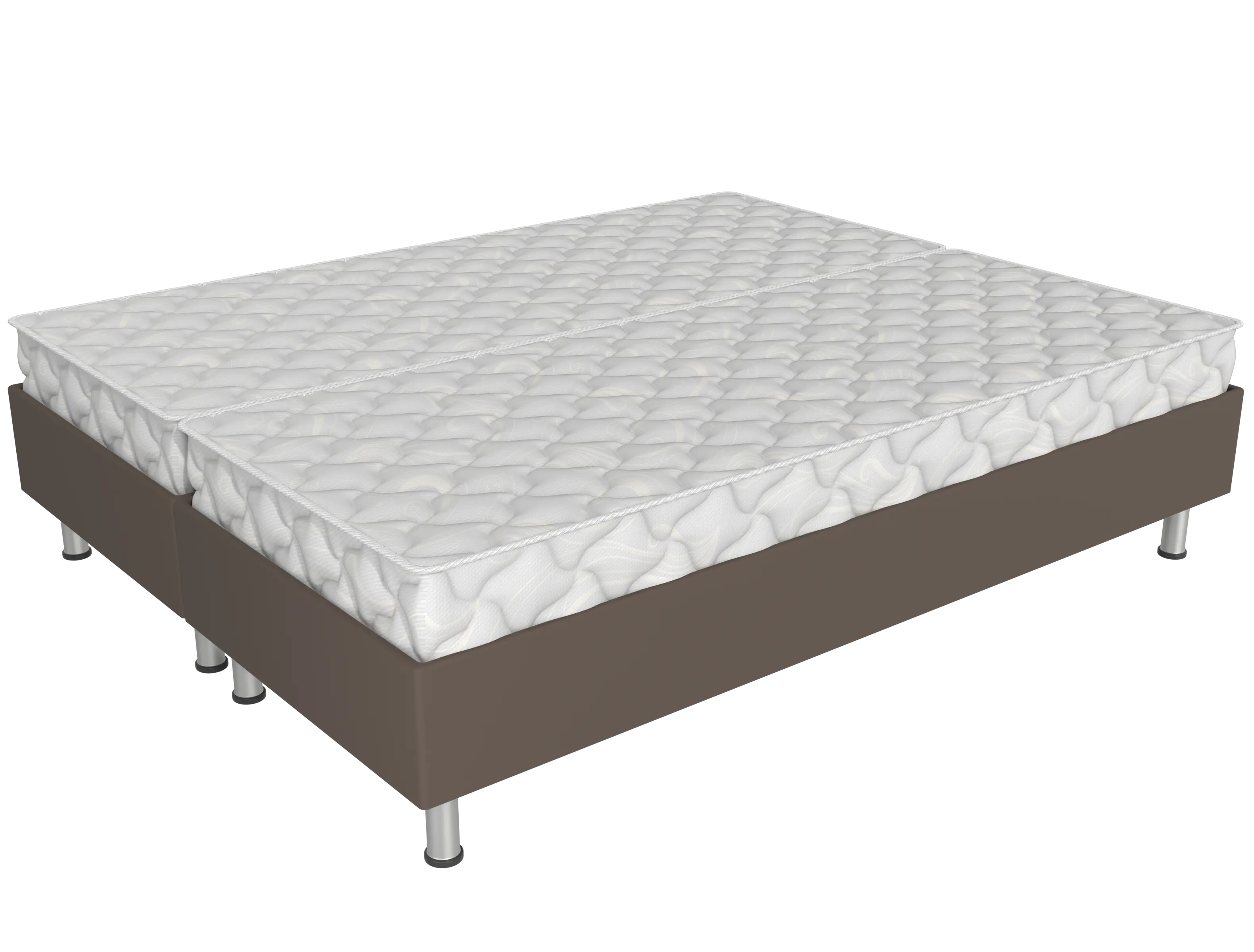 Спринг бокс СБ/2-200/180 коричневый с матрасами Верона