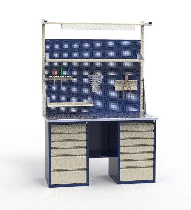 Верстак слесарный двухтумбовый СВ-2Т.06.07.14_сб10