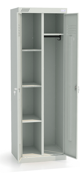 Фото - шкаф металлический универсальный - шму 22-600 для хранения сменной одежды в офисных помещениях
