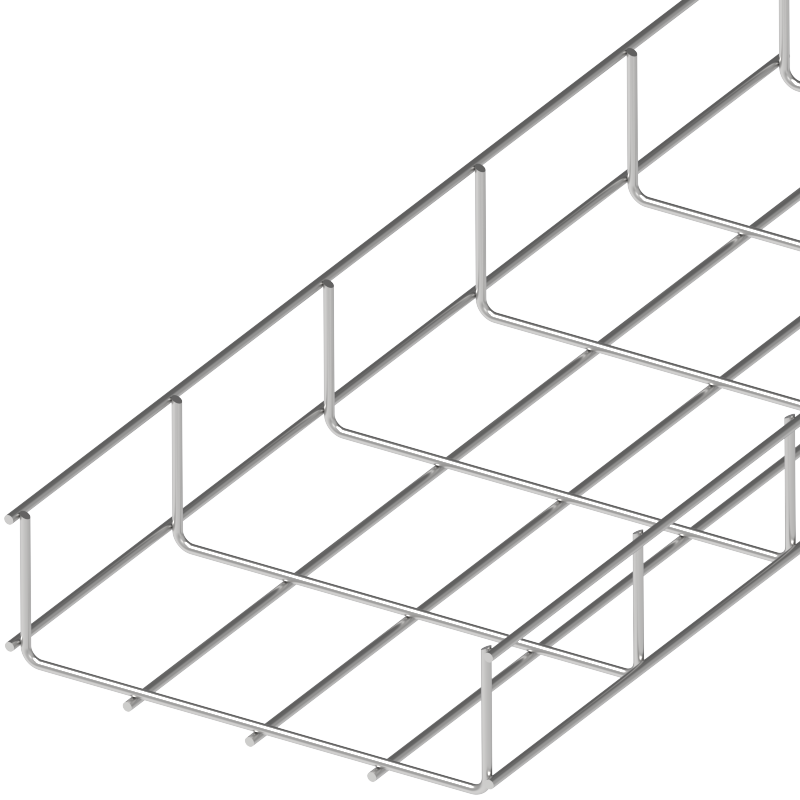Лоток проволочный усиленный 100х600х3000 мм, диаметр 4,8 мм (ОЕМ), из коррозионностойкой стали
