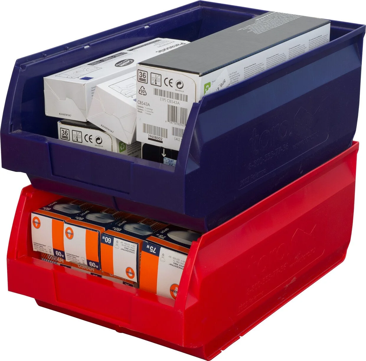 Ящик Palermo 500х310х200 PP черный антистатичный 5005 ESD